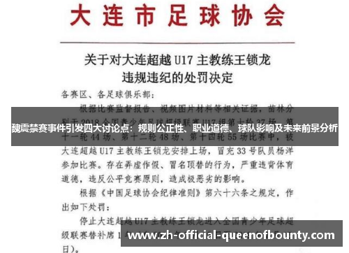 魏震禁赛事件引发四大讨论点：规则公正性、职业道德、球队影响及未来前景分析